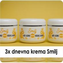 3x Anti aging dnevna krema za obraz SMILJ, 50 ml